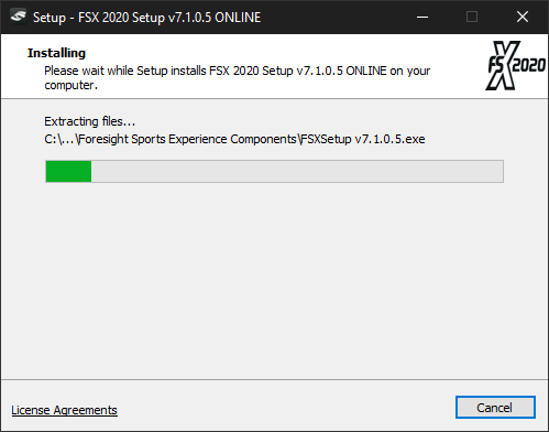 Extract FSX 2020 Setup Files.