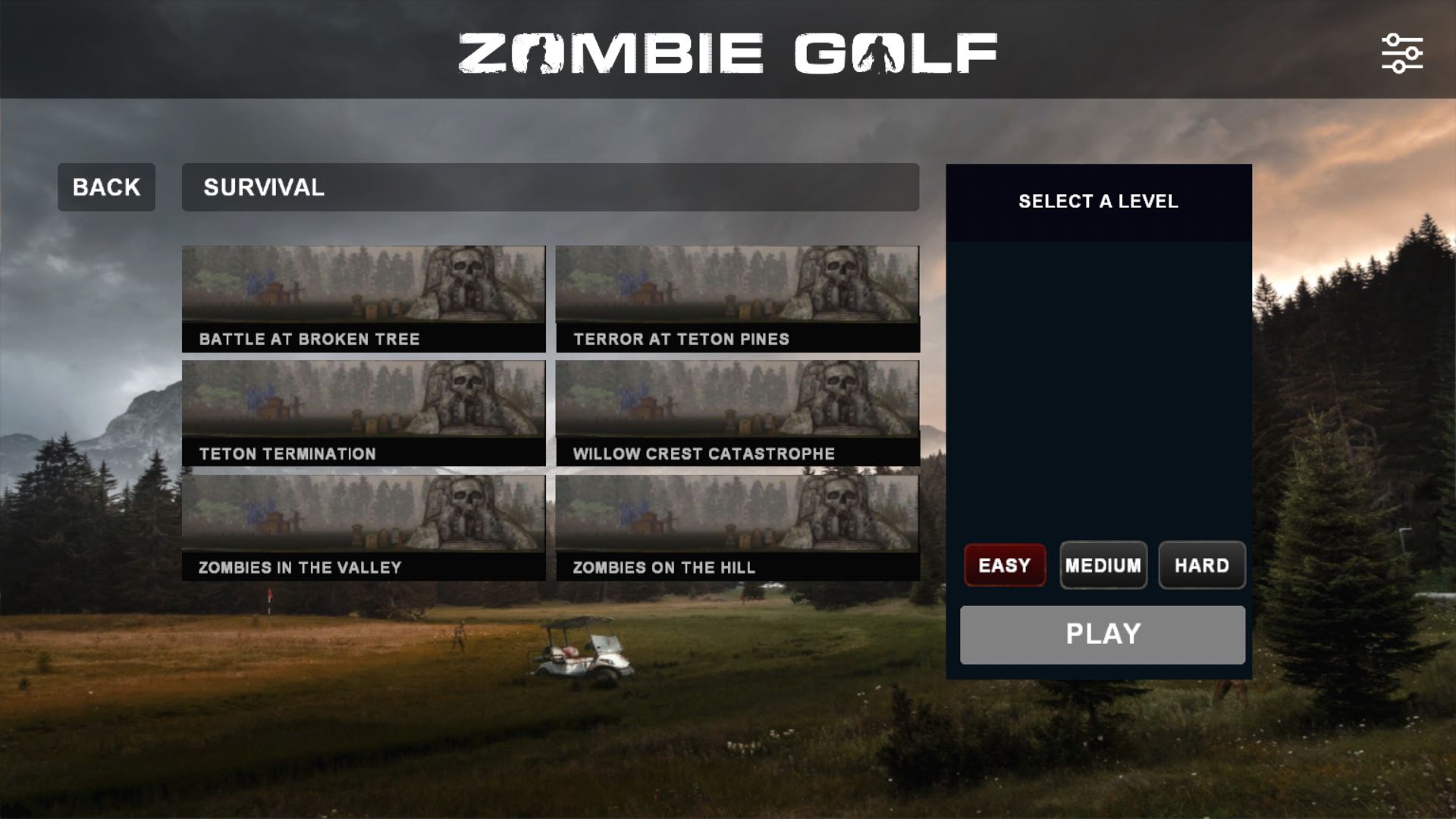 Zombie Golf Survival Launch Screen