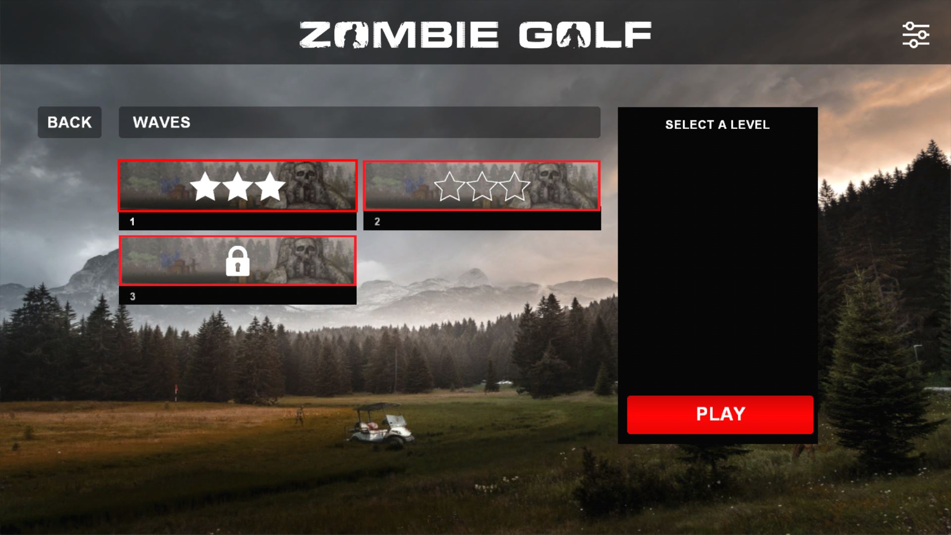 Zombie Golf Waves Launch Screen