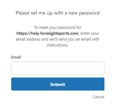 Help Forgot Password Request Confirmation 