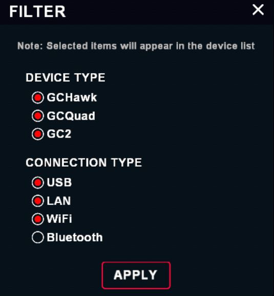 Zombie Golf Devices Filter List