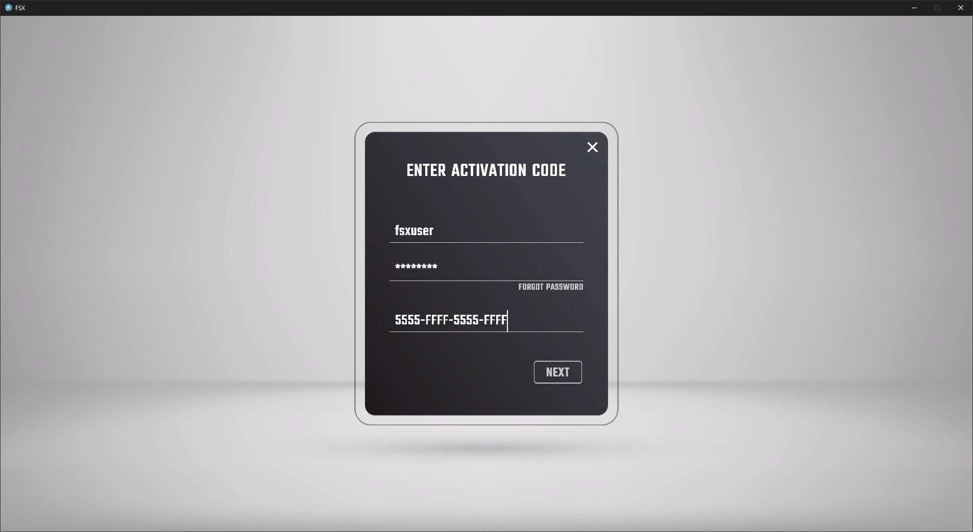 se the FSX 2020 activation license and the provided FSX Live login