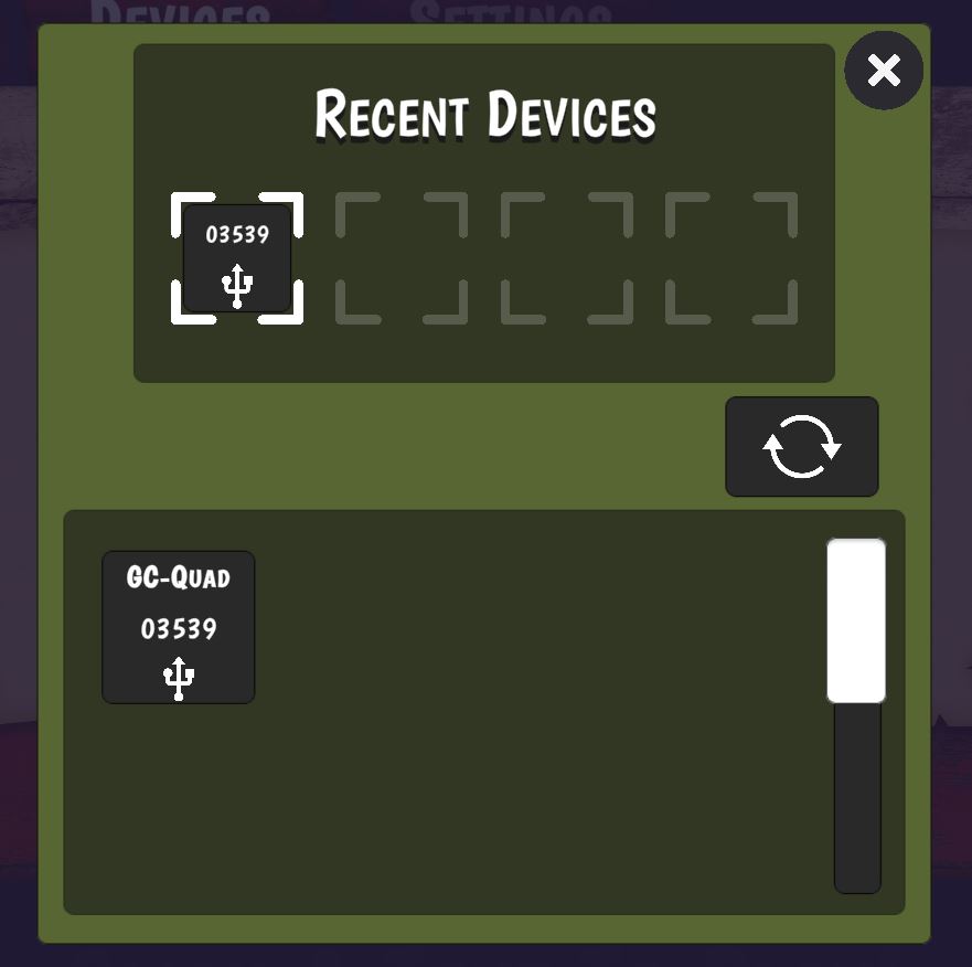 Fairgrounds Connect Device List