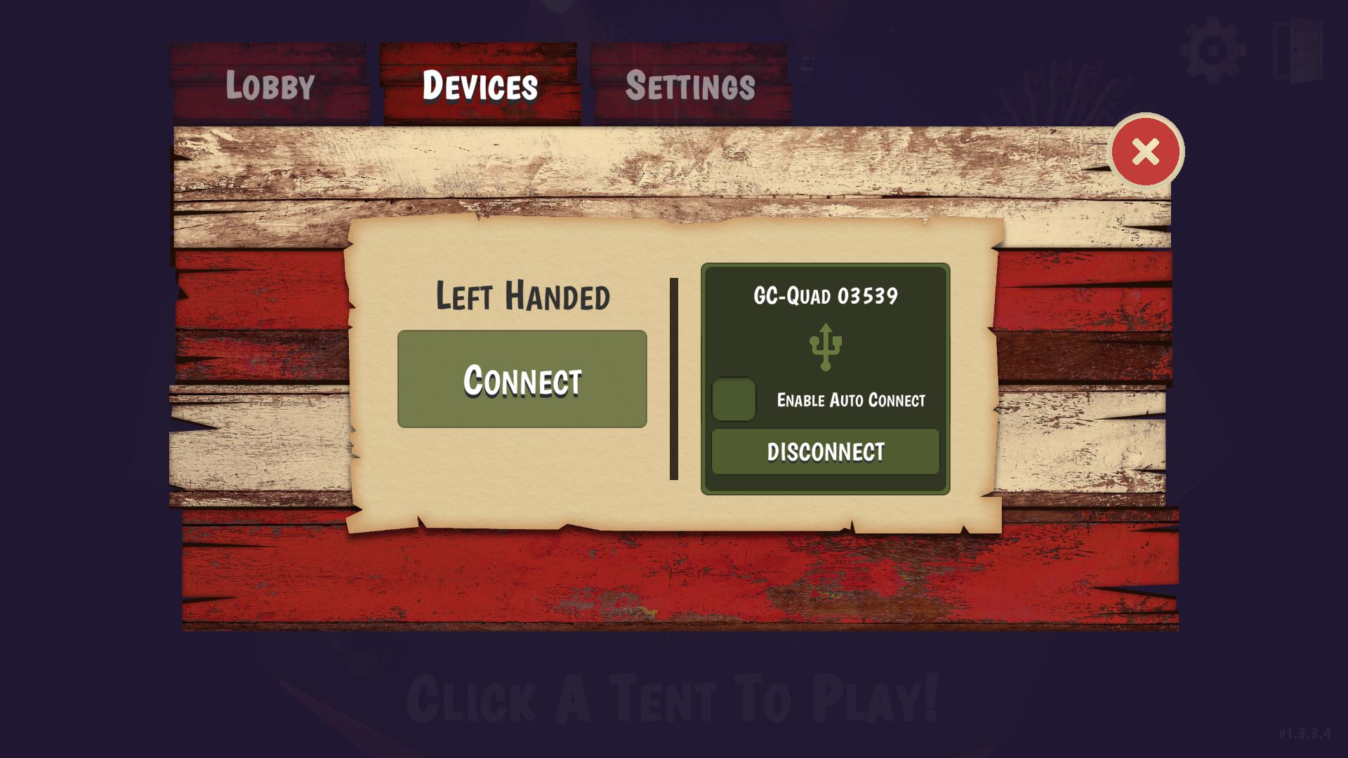 Fairgrounds Game Settings - Devices 