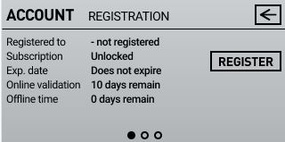 GC3 Account Screen - Registration 