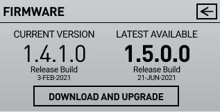 GC3 Firmware Update Screen