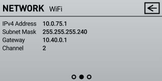 GC3 Network WiFi Screen