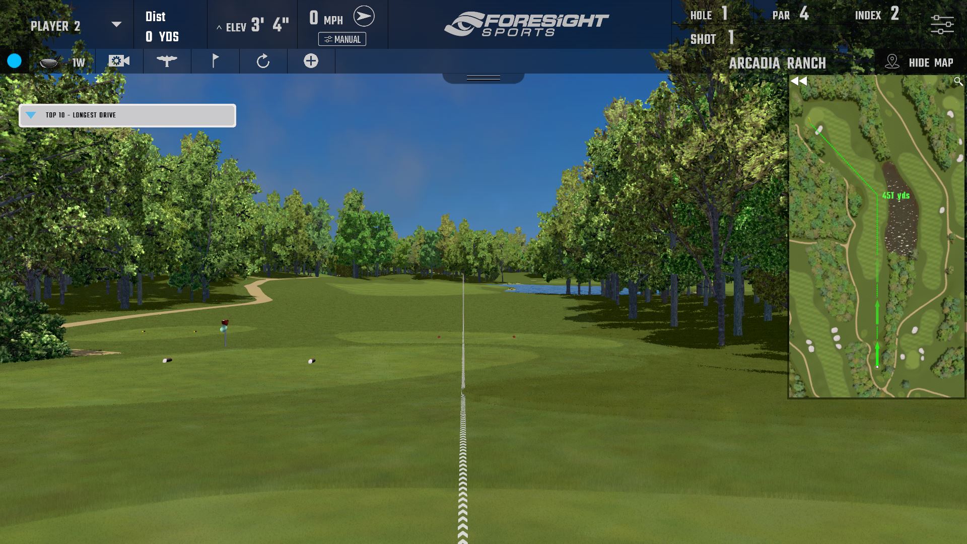 Long Drive Contest In-Game