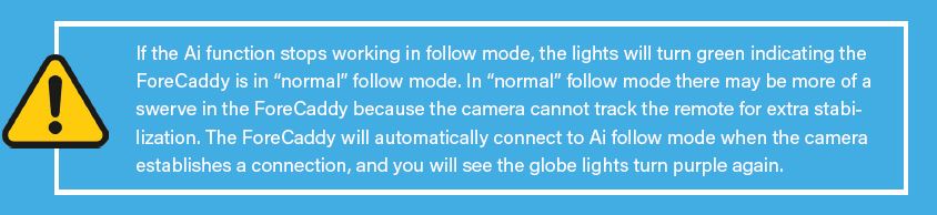 Remote Follow Mode Warning
