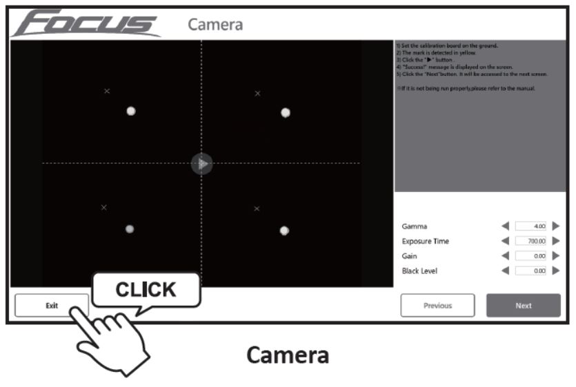 Exit Calibration Menu